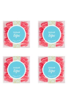 sugarfina Sugar Lips Set of 4 Candy Cubes in Blue