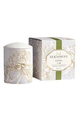 L'Or de Seraphine Aurora Ceramic Jar Candle in Almond/Vanilla/Orchid