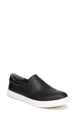 Dr. Scholl's Madison Slip-On Sneaker in Black Faux Leather