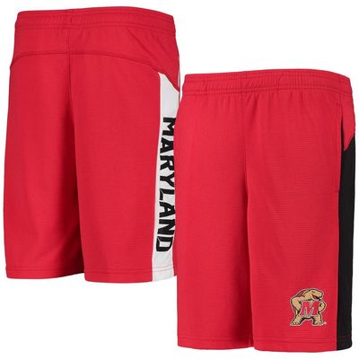 Outerstuff Youth Red Maryland Terrapins Down The Field Mesh Shorts