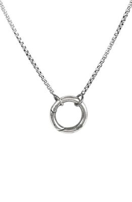 Degs & Sal Men's Sterling Silver Amulet Clasp Necklace