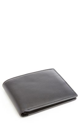ROYCE New York RFID Leather Trifold Wallet in Black