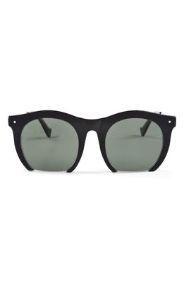Grey Ant Foundry 51mm Round Sunglasses in Black/Grey