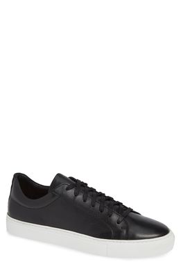 Supply Lab Damian Low Top Sneaker in Black Leather