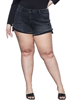 Good American Good Curve Shorts in Black089