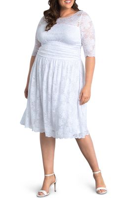 Kiyonna Aurora Lace Dress in White