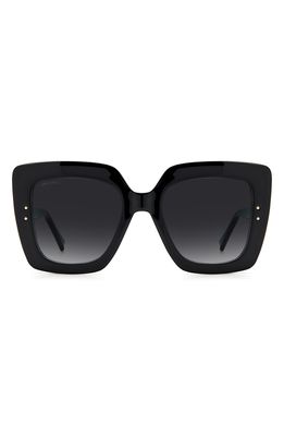 Jimmy Choo Aurigs 53mm Gradient Square Sunglasses in Black /Grey Shaded