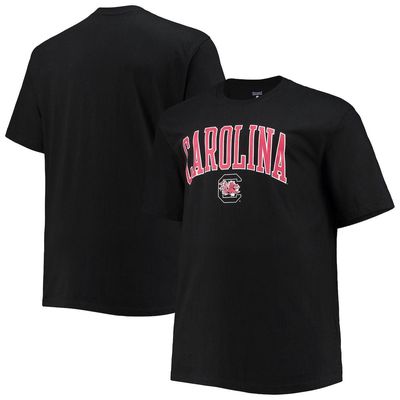 Men's Champion Black South Carolina Gamecocks Big & Tall Arch Over Wordmark T-Shirt