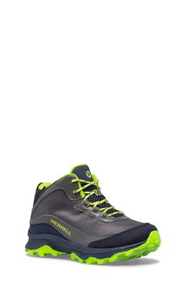 Merrell Moab Speed Waterproof Hiking Boot in Navy/Grey/Lime