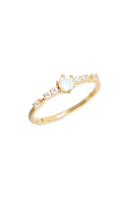 Azura Jewelry Moonstone Ring in Yellow Gold