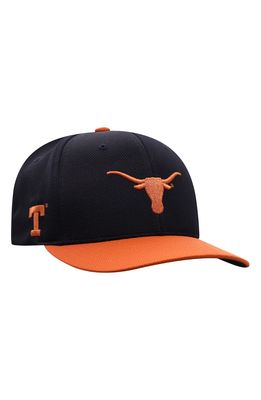 Men's Top of the World Black/Texas Orange Texas Longhorns Two-Tone Reflex Hybrid Tech Flex Hat