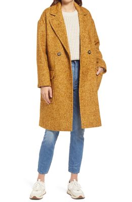 Madewell Averdon Boucle Coat in Boucle Twill Rich Am