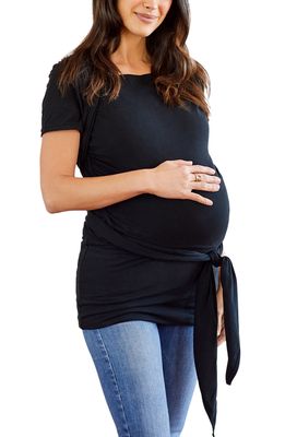 MOBY Bump & Beyond Maternity T-Shirt Wrap in Black
