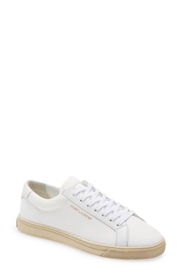 Saint Laurent Andy Low Top Sneaker in Off White