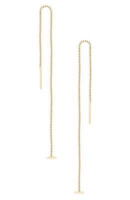 Ettika Single Chain Threader Earrings in Gold