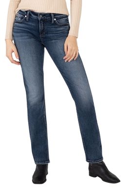 Silver Jeans Co. Elyse Ankle Straight Leg Jeans in Indigo