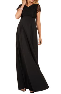 Tiffany Rose Eleanor Maternity A-Line Gown in Black