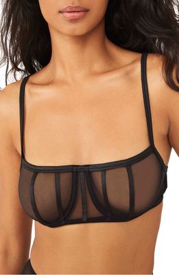 Free People Intimately FP Charlize Underwire Bra in Black