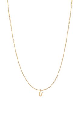 BYCHARI Initial Pendant Necklace in Gold-Filled-U