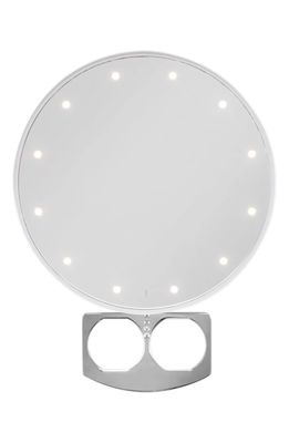 Riki Loves Riki Super Fine 5X Portable LED Mirror in White