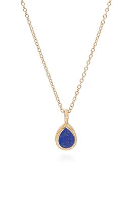Anna Beck Lapis Lazuli Pendant Necklace in Gold/Lapis