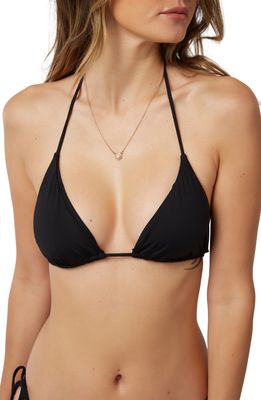 O'Neill Saltwater Solids Venice Bikini Top in Black