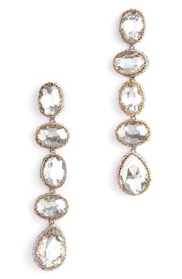 Deepa Gurnani Tyra Drop Earrings in Silver