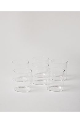 Farmhouse Pottery Silo Petite Set of 6 Drinking Glasses in Clear