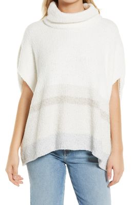 Tommy Bahama Sea Isle Cowl Neck Chenille Poncho in Blanca