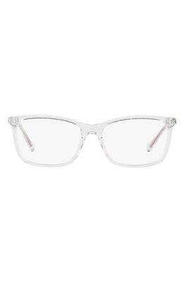 Michael Kors 54mm Rectangular Optical Glasses in Clear