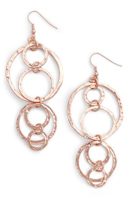 Karine Sultan Drop Earrings in Rose Gold