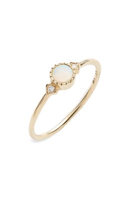 Jennie Kwon Designs Opal & Diamond Ring in 14K Yellow