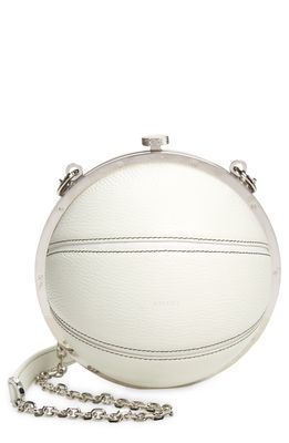 AMIRI Leather Basketball Bag in White