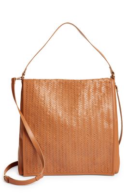 Area Stars Faux Leather Crossbody Bag in Saddle