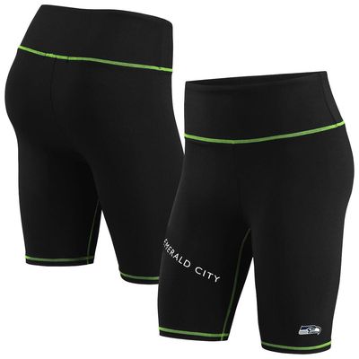 Women's WEAR by Erin Andrews Black Seattle Seahawks Bike Shorts