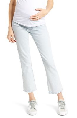 7 For All Mankind Seven Slim Kick High Waist Crop Maternity Jeans in Grand St