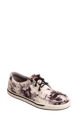 Twisted X Kicks Sneaker in Black White Tie Dye