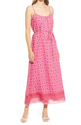 Sam Edelman Tile Sleeveless Maxi Dress in Pink