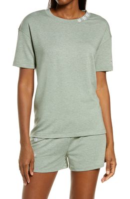 Emerson Road Heathered Short Pajamas in Heather Lily Pad