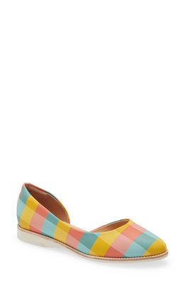 Rollie Madison Half d'Orsay Flat in Checker Fabric