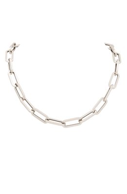 Stephanie Windsor Jumbo Link Necklace in White Gold