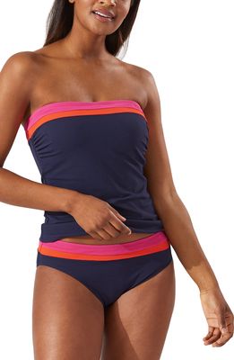 Tommy Bahama Island Cays Colorblock Bandini Swim Top in Passion Pink