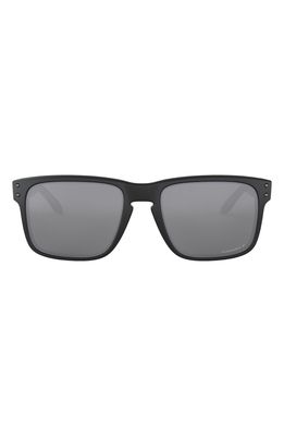 Oakley 56mm Polarized Rectangular Sunglasses in Black