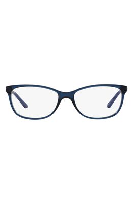 Ralph Lauren 52mm Cat Eye Optical Glasses in Blue