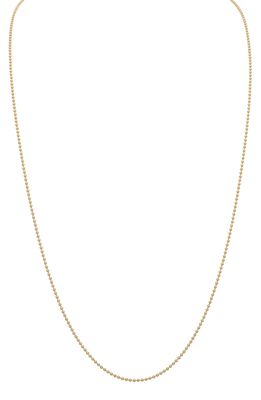 Stephanie Windsor Baby Ball Chain Necklace in Yellow Gold