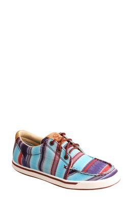 Twisted X Hooey Loper Patterned Sneaker in Blue Multi