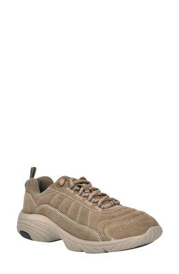 Easy Spirit Punter Sneaker in Deep Taupe Leather