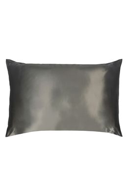 slip Pure Silk Pillowcase in Charcoal