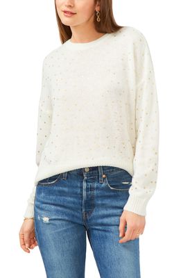 1.STATE Gold Dot Sweater in Antique White