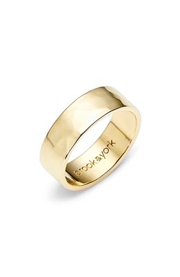 Brook and York Maren Hammered Band in Gold